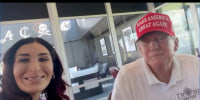 Trump cozies up to racist far-right conspiracy theorist Laura Loomer