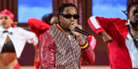 Rapper, Fivio Foreign performs onstage during the BET Hip Hop Awards in Atlanta on Oct. 3, 2023. 