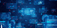 Futuristic UI data and network