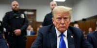 Former President Donald Trump attends his criminal trial at Manhattan criminal court on May 30, 2024. 