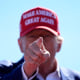 Donald Trump pointing